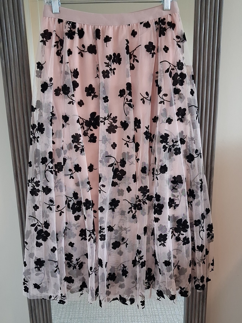 Studio West 3D‎ Posy Fairy Tulle Double Layered Mesh Midi Skirt ** Size Medium - Picture 3 of 8